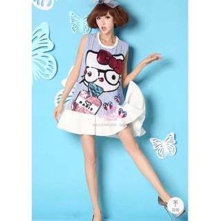 ĐẦM SỌC BABY DOLL KITTY