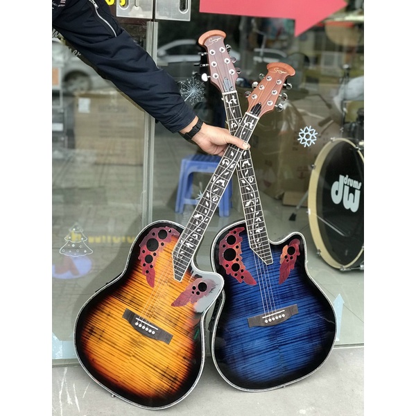 Đàn guitar acoustic ovation chard có Eq