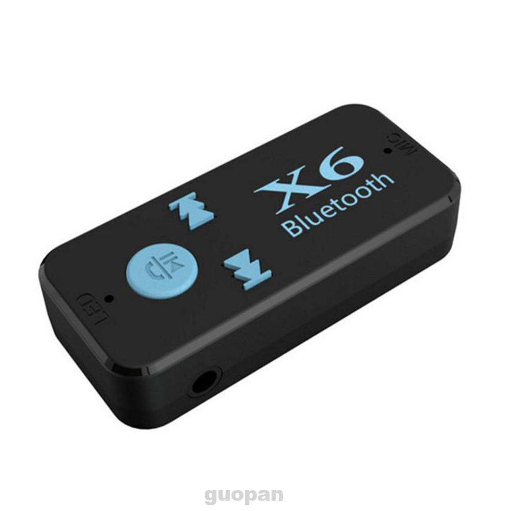Bluetooth Receiver Wireless 3 In 1 USB 3.5mm Audio Jack TF Card Reader MIC Call Portable Mini X6