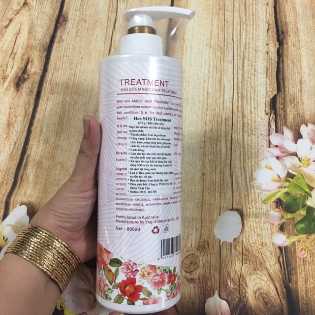 🇦🇺 HẤP PHỤC HỒI SIÊU TỐC  🇦🇺 HẤP PROTEIN COLLAGEN HAS SOS treatment 800ml