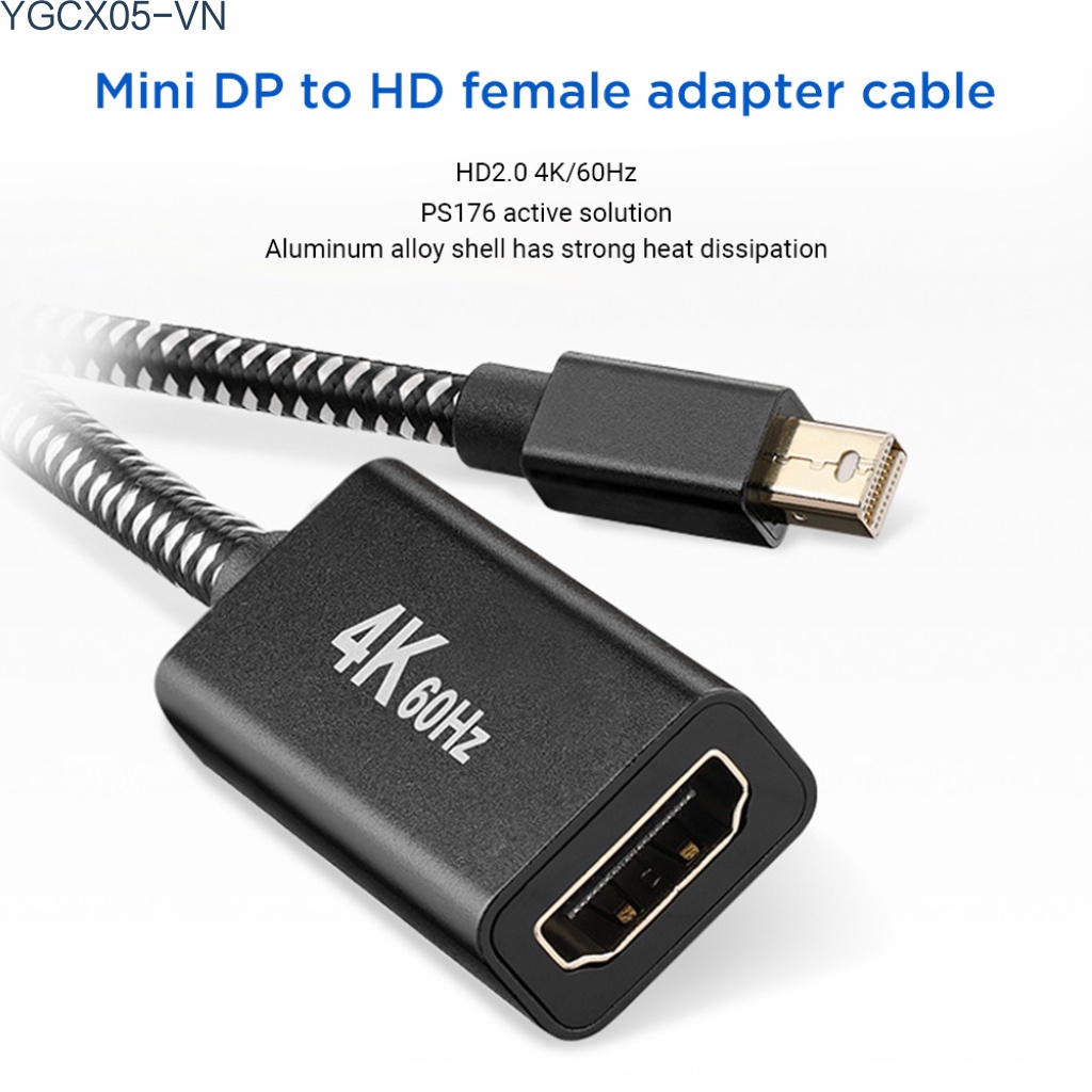 Dây Cáp Chuyển Đổi 4k 60hz Mini Dp Sang Đầu Cắm 0.2mm Cho Tv Laptop | BigBuy360 - bigbuy360.vn