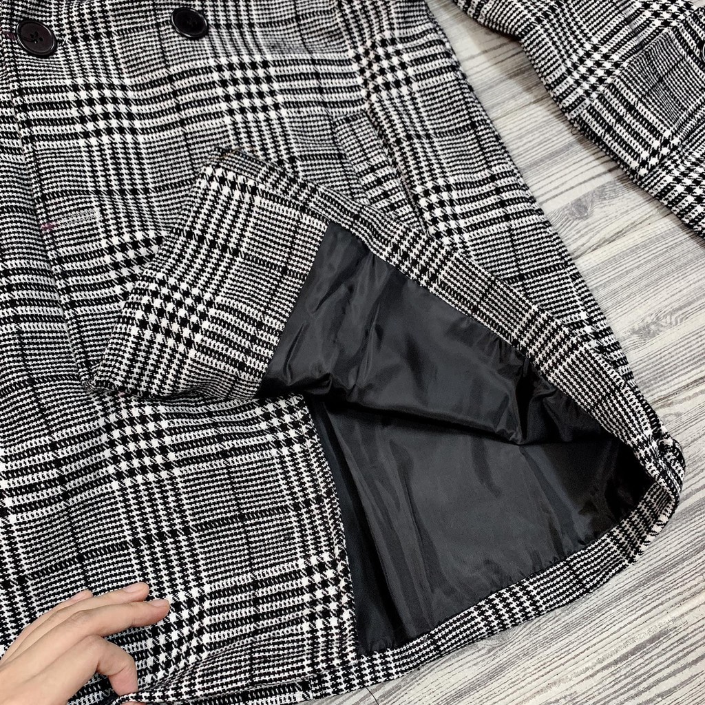 [New 2021] Áo khoác dạ kẻ caro, áo khoác dạ nữ, dạ tweed dáng dài, dạ vest kẻ hàng Quảng Châu cao cấp, kaki nu co long | BigBuy360 - bigbuy360.vn