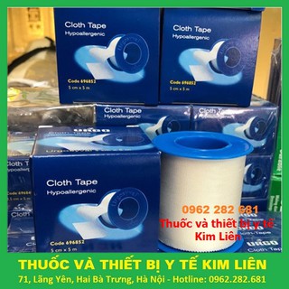 URGO SYVAL Băng Keo Lụa Dán Vết Thương Có Độ Dính Cao 5cm x 5m