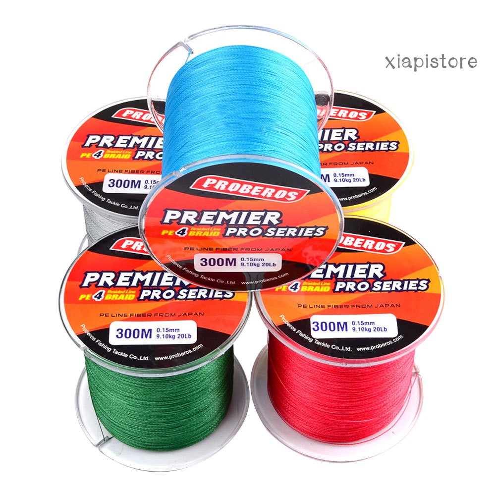 Cuộn Dây Câu Cá Bện 4 Sợi 300m 6lb-100lb