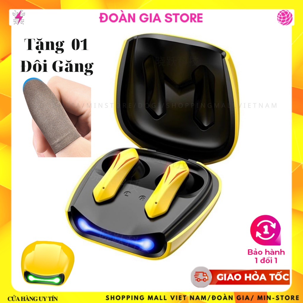 Tai nghe gaming không dây bluetooth Dogitek T33 thiết kế thời trang và không trễ âm (Bản quốc tế Mẫu L15 ,tặng găng tay)