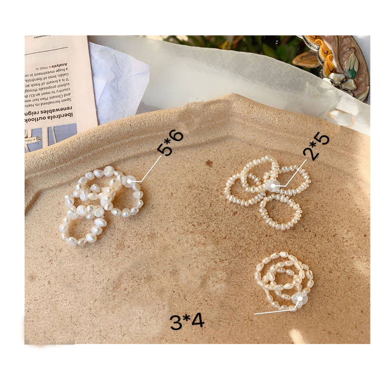 Nhẫn ngọc trai đơn giản sành điệu cho nữ