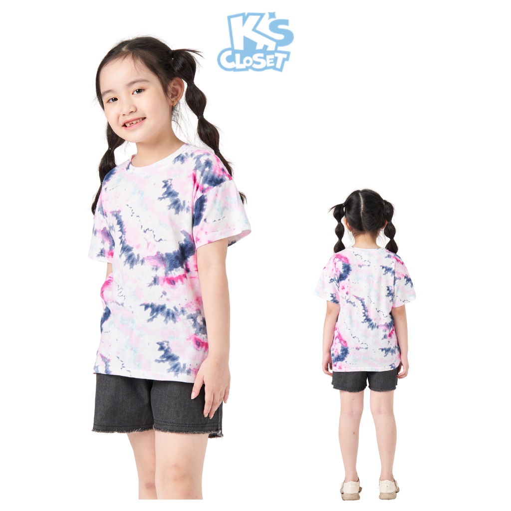 Áo phông trẻ em K'S CLOSEST hoạ tiết màu loang tie dye chất mềm mịn, kiểu dáng năng động (4-14 Tuổi) KT29TWS TMMN