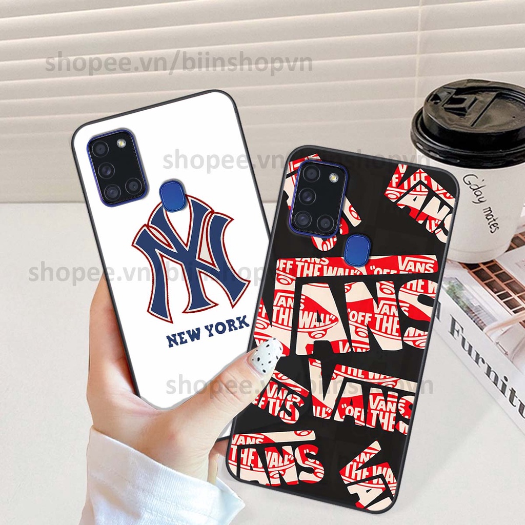 Ốp Samsung A21s in hình các thương hiệu nổi tiếng siêu đẹp, thời trang cá tính