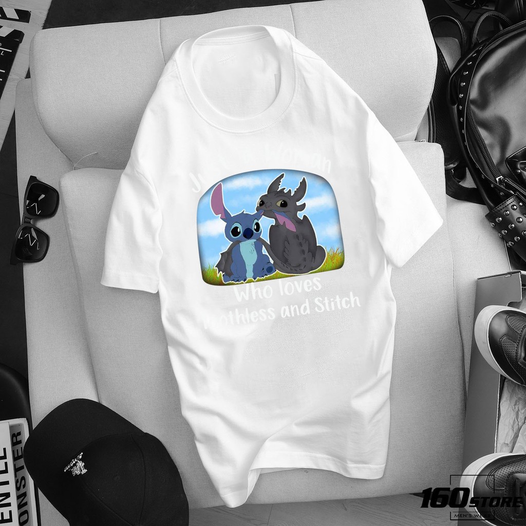 ÁO THUN BÉ GÁI IN HÌNH LILO STITCH ĐI CẮM TRẠI GIÁ RẺ CHƯA TỪNG CÓ SALE CỰC SHOCK - 221
