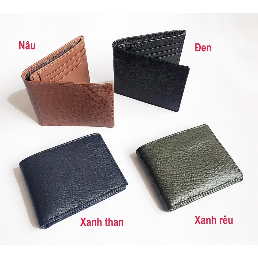 Ví nam Safiano, ví nam da bò thật cao cấp bảo hành 2 năm