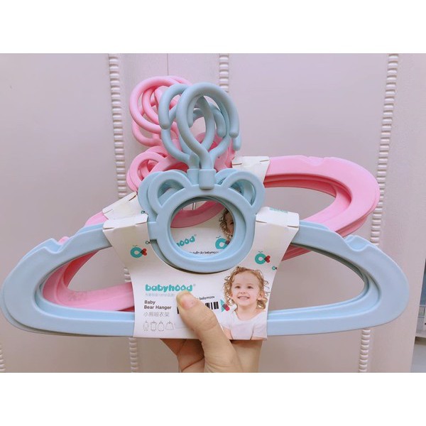 Set 5 Móc Treo Quần Áo Trẻ Em Hình Gấu Babyhood