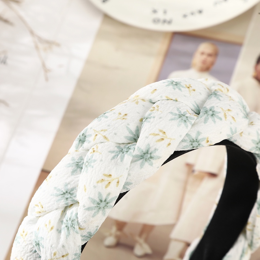 Băng Đô Cài Tóc In Họa Tiết Phong Cách Hàn Quốc Thời Trang Cho Nữ