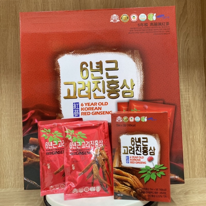 Nước Hồng Sâm 6 Năm Tuổi Taewoong Hàn Quốc Hộp 30 Gói X 70ml