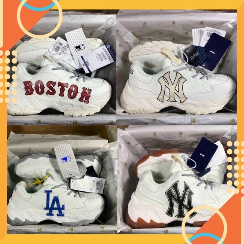 SALE ĐẬM   Full Box + Bill Giày MLB, Giày Boston, NY, LA mới nhất hót nhất