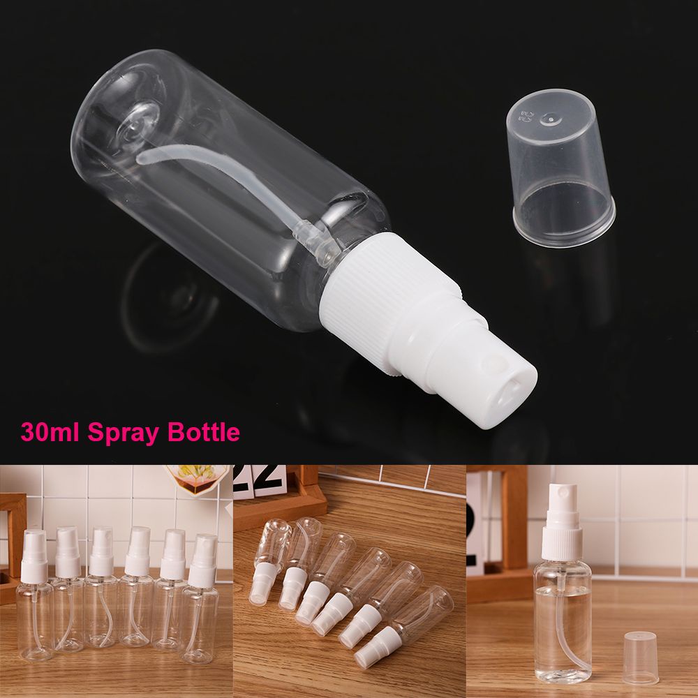 [Hàng mới về] Set 5/10 chai rỗng đựng mỹ phẩm 30ml dạng xịt bằng nhựa trong suốt tiện dụng