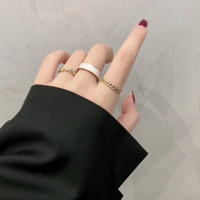 set 3 nhẫn vintage