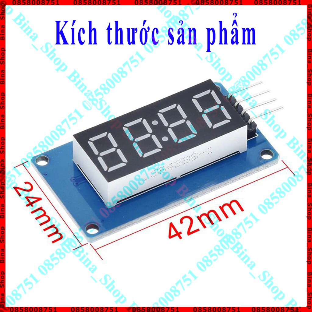 Mạch hiển thị DC TM1637 (kiểu thời gian)