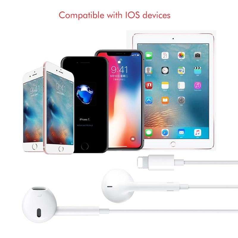 Tai nghe lightning có mic và nút điều khiển dành cho iphone IOS