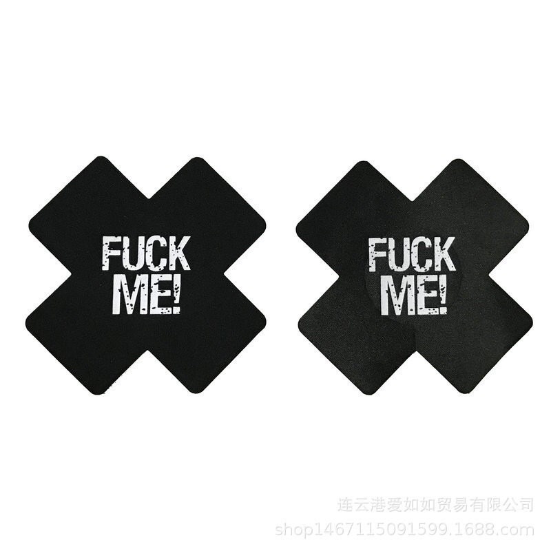 Miếng dán ngực Fuck Me Fuckme Kiss Me Kissme hình chữ X