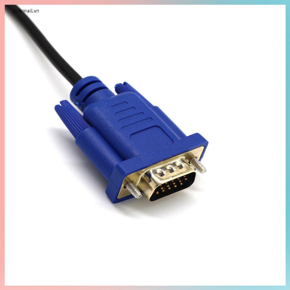 Dây cáp chuyển đổi đầu HDMI sang VGA D-SUB bền bỉ dành cho TV / máy tính để bàn