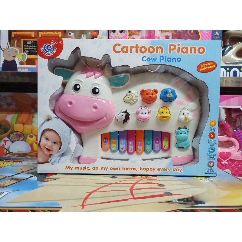 552 Hộp Đàn Piano hình con bò sữa đáng yêu COW PIANO (có pin đi kèm và giao màu ngẫu nhiên)