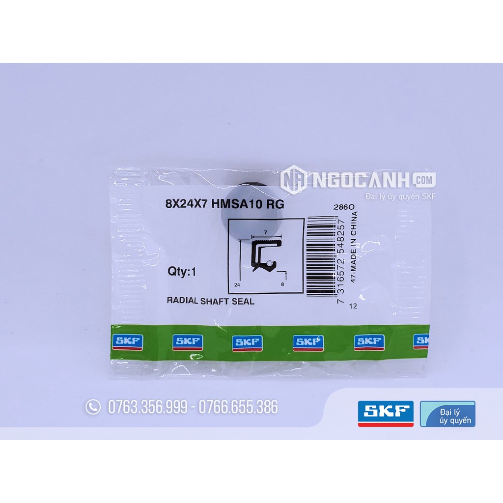 Phớt chặn dầu SKF dành cho trục 8mm