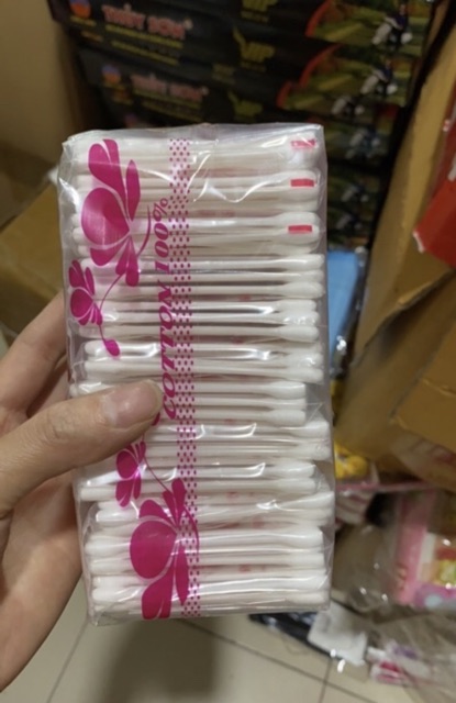 Bông ngoáy tai người lớn-1 gói- bông tai gói