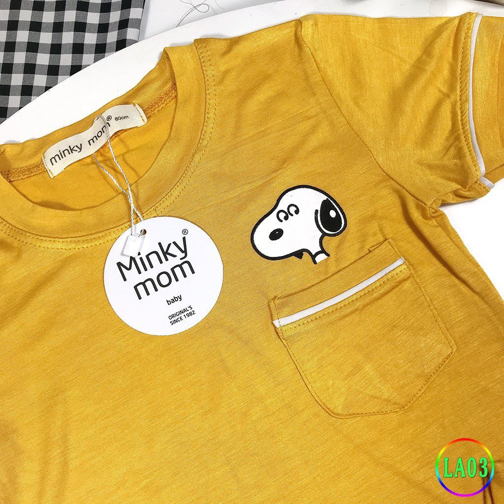 [LA03] Bộ Tay Cộc, Quần Alibaba Thun lạnh MINKY MOM CÓ SIZE ĐẠI Snoopy Mềm Mịn, Thấm Hút Mồ Hôi, Hàng Chuẩn Đẹp Cho Bé