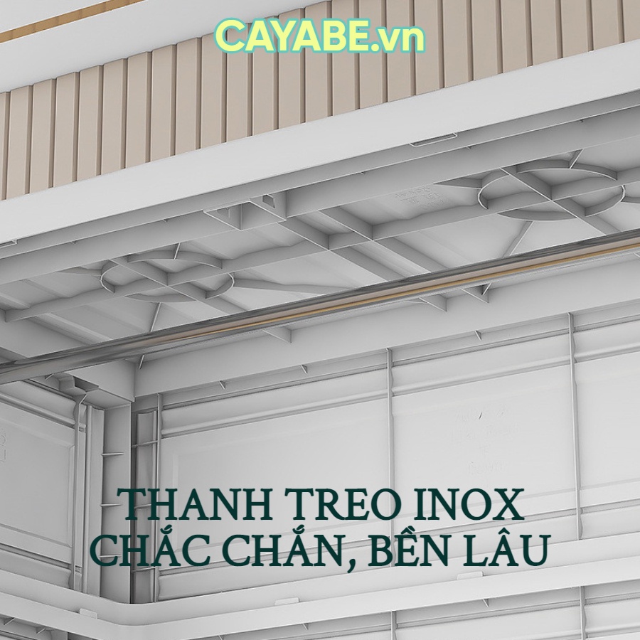 Tủ nhựa cho bé 5 - 6 - 7 tầng CAYABE  treo quần áo hình khủng long, hổ con, gấu Teddy xanh - hồng