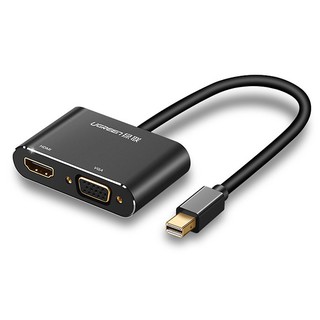 Bộ chuyển đổi Mini Displayport sang HDMI và VGA Ugren 20422 (Thunderbolt to HDMI và VGA) - Hàng Chính Hãng BH 24 Tháng