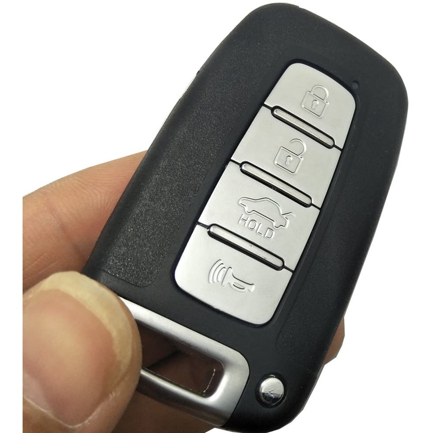 Vỏ Chìa Khóa Smart Key Xe Ô Tô KIA 4 Nút Bạc