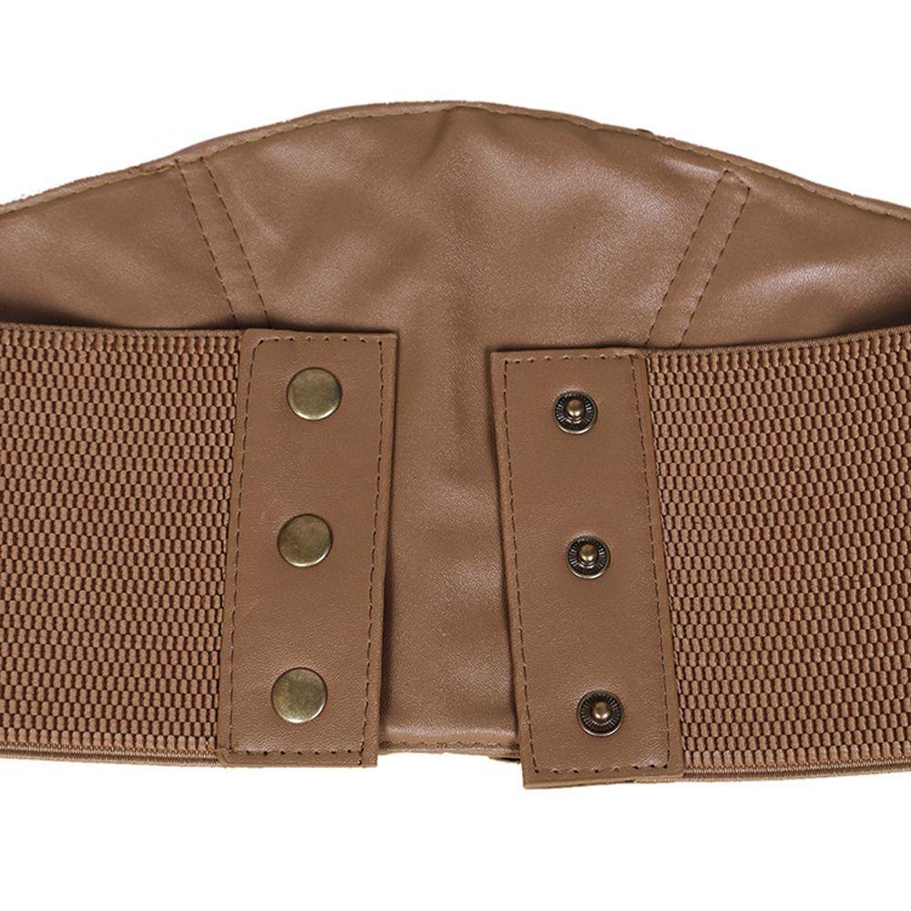 Thắt Lưng Da Pu Bản Rộng Co Giãn Thời Trang Mùa Hè Cho Nữ