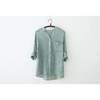[Ảnh thật] Áo sơ mi form rộng chất linen mỏng nhẹ
