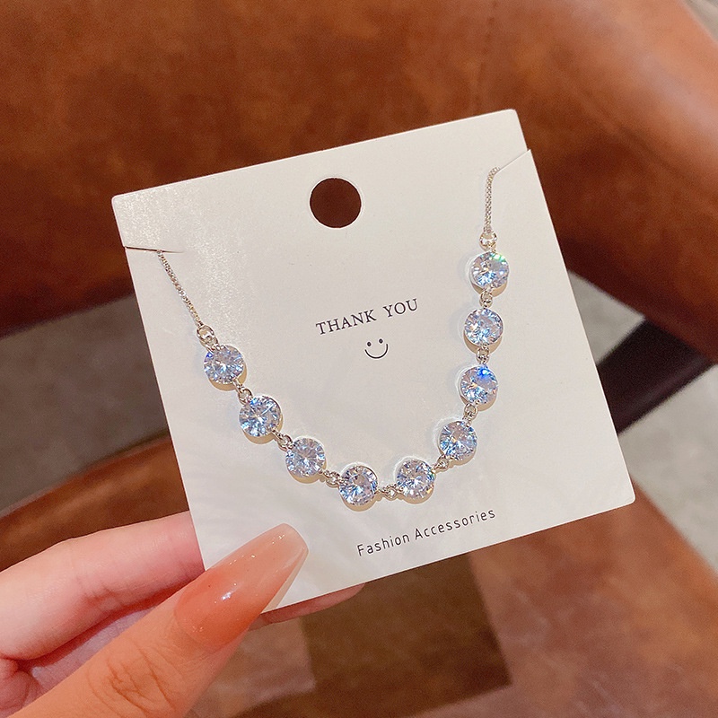 Vòng Tay Đính Đá Zircon Lấp Lánh Sang Trọng Thời Trang Có Thể Điều Chỉnh