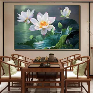 Tranh thêu hoa sen MN0206 (50 x 75cm)