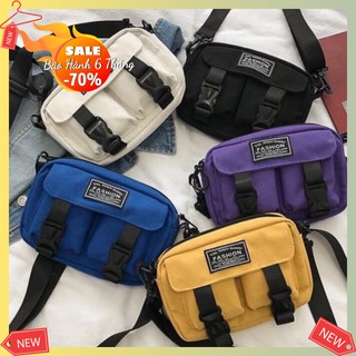 ⚡Freeship⚡ Túi đeo chéo bao tử Vintage's Style chất canvas siêu bền/ túi chéo/ túi đeo chéo/ túi bao tử / túi vintage