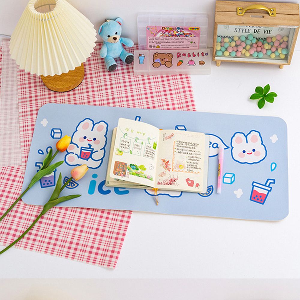 Miếng lót chuột máy tính cỡ lớn chống thấm nước in họa tiết hoạt hình đáng yêu