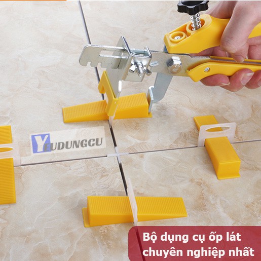 Combo bộ dụng cụ ke ốp lát gạch men: Kìm siết + 100 nêm + 300 ke móc. Ke cân bằng gạch