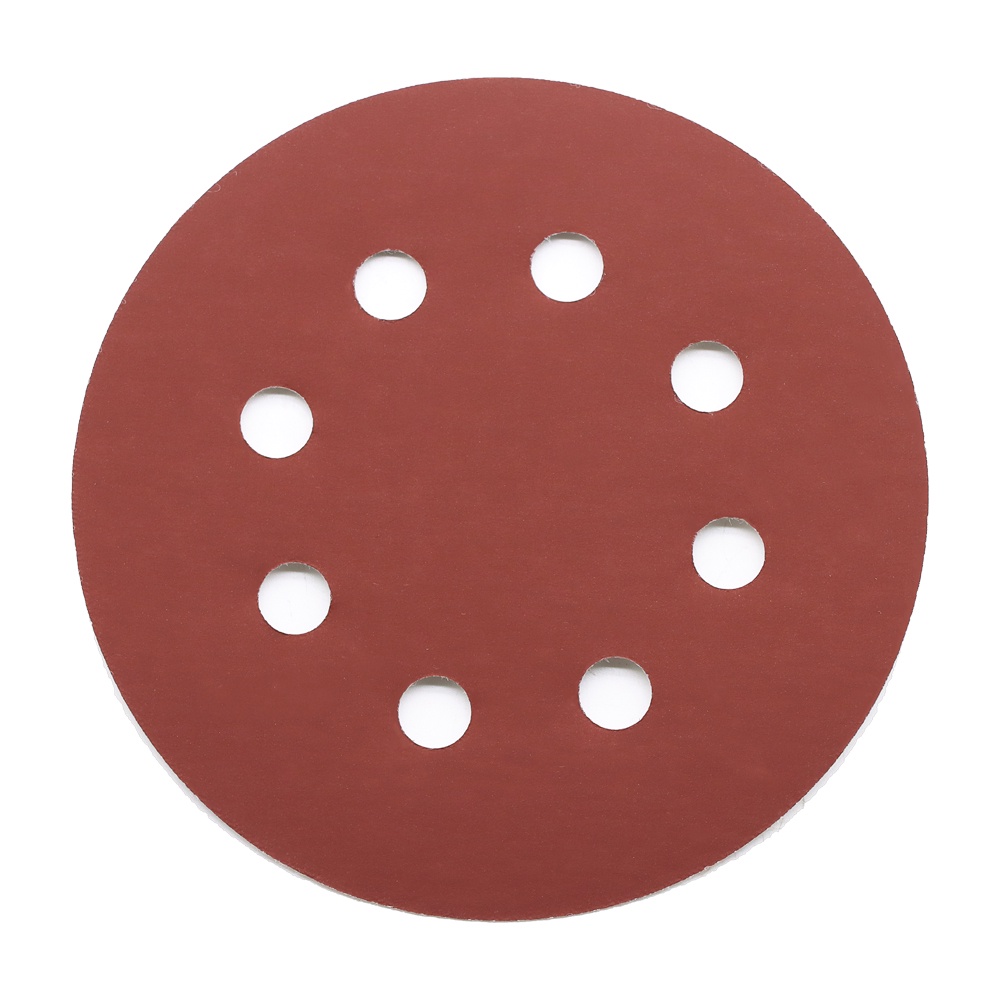 Set 10 Đĩa Chà Nhám 125mm 5Inch 8 Lỗ 60-1000 Grit Dùng Để Đánh Bóng