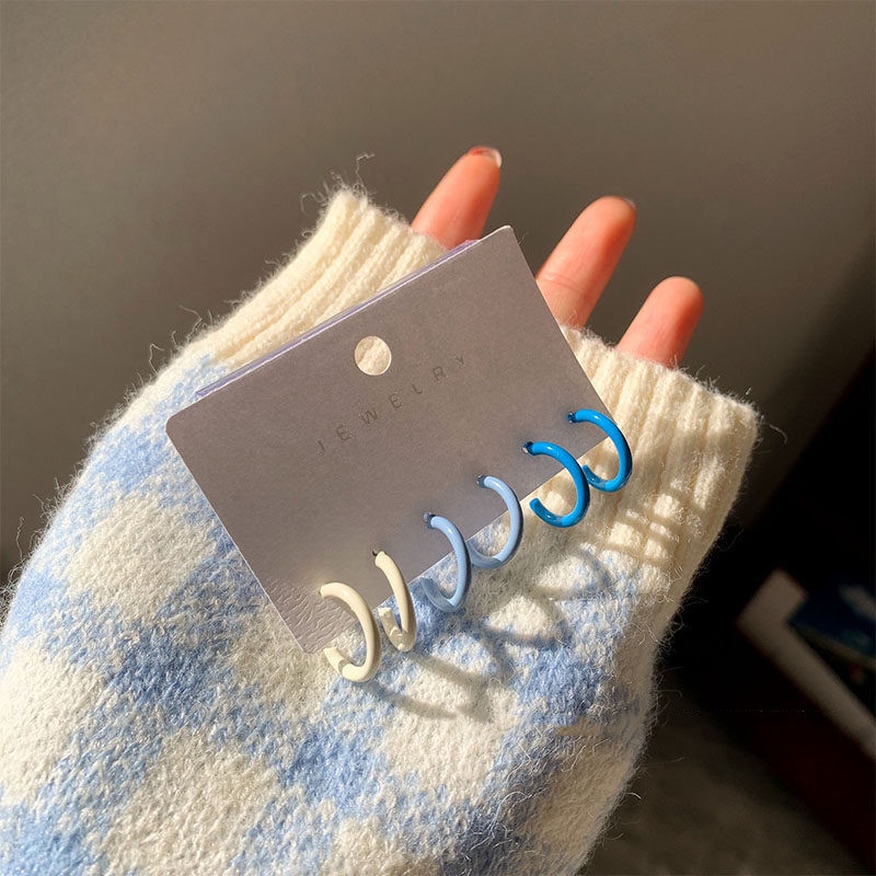 Ahellogirl Bông Tai Mạ Bạc 925 Hình Trái Tim Đính Đá Zircon Ngọc Trai Phong Cách Hàn Quốc Cho Nữ