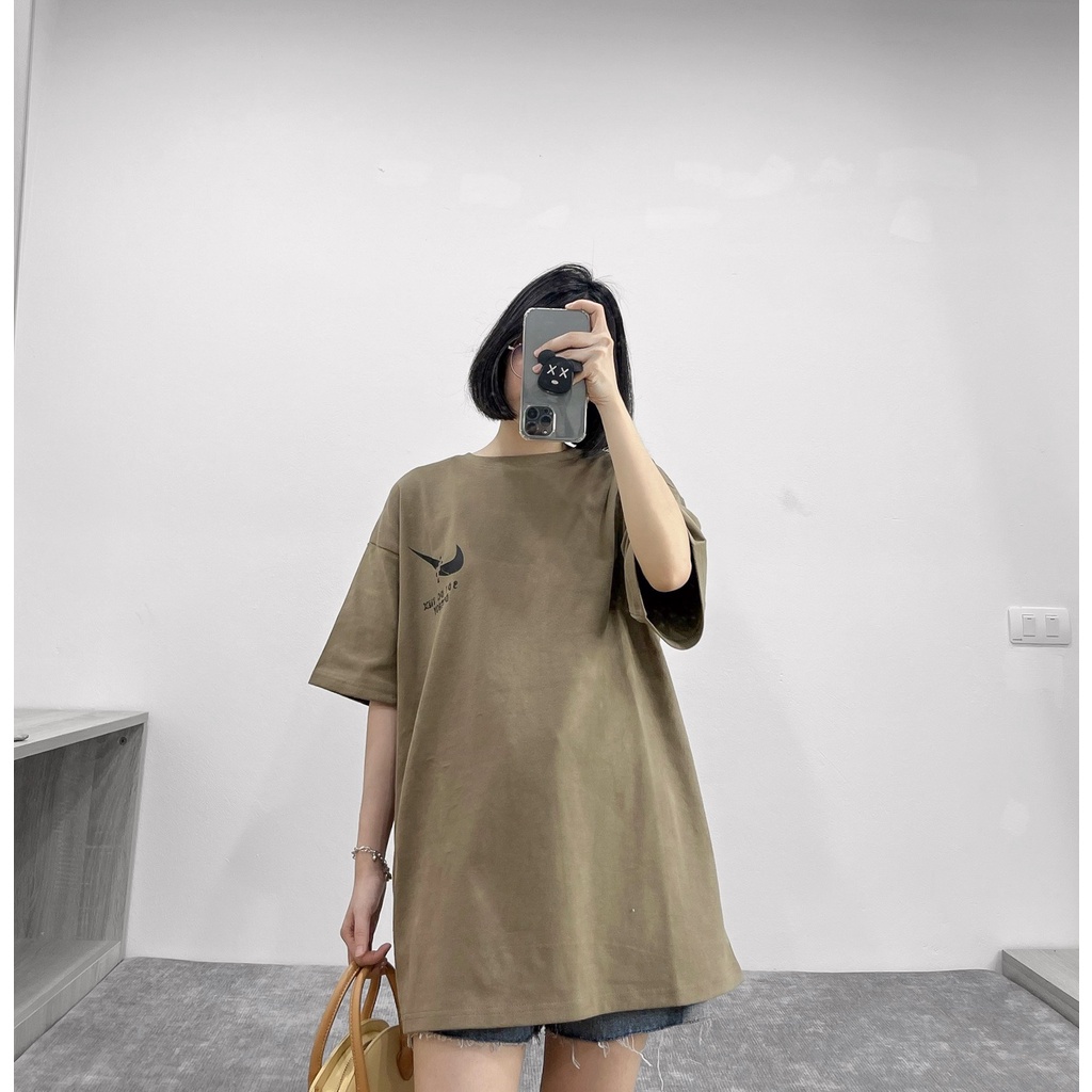 Áo thun tay lỡ nam nữ MEANSTORE phông in hình cotton vải mát form rộng phong cách Ulzzang - Ảnh thật