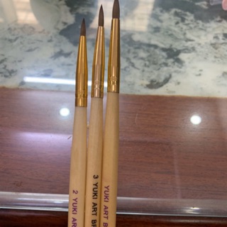 Cọ đắp nặn hoa Nhật Bản YUKI cao cấp 100% LÔNG CHỒN - Carton Nail