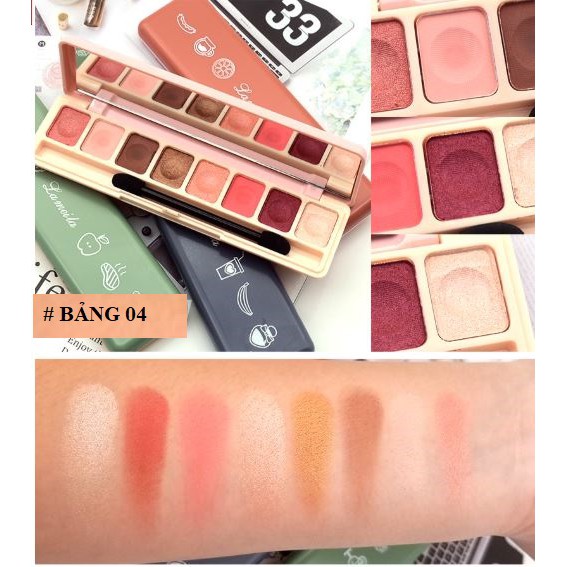 Phấn mắt 8 ô Lameila soft eye shadow Tone màu siêu Hot