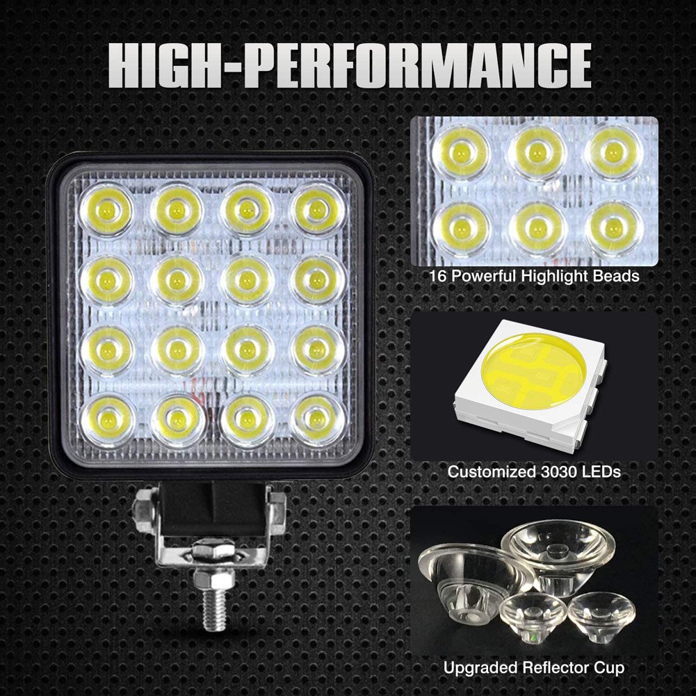 Đèn Led Mini 48W 12V 24V Chuyên Dụng Cho Xe Hơi Xe Máy