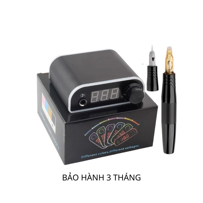 Cục nguồn biến áp đa năng máy pen 1 chạm led 18v phun xăm chính hãng không cần dùng bàn đạp