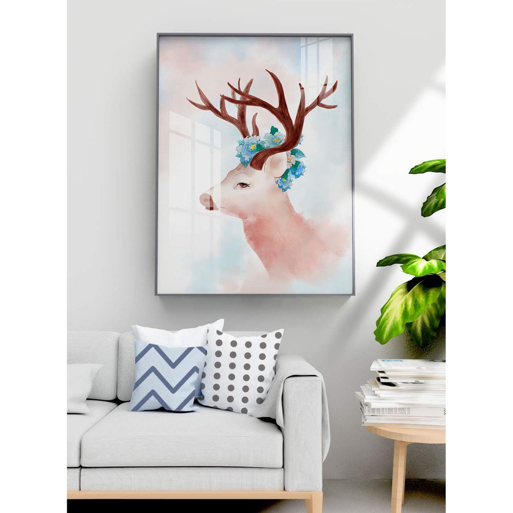 TRANH TREO TƯỜNG  CỠ ĐẠI - GIÁ RẺ KÈM KHUNG -PHONG CÁCH BẮC ÂU TRỪU TƯỢNG- MELYHOME- TB3FGC75