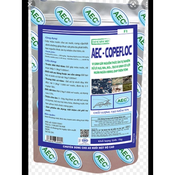 AEC COPEFLOC 1kg sử dụng trên vật nuôi