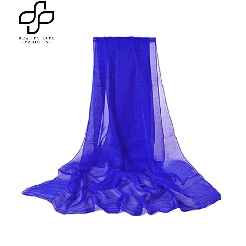 Khăn choàng cổ chiffon trơn