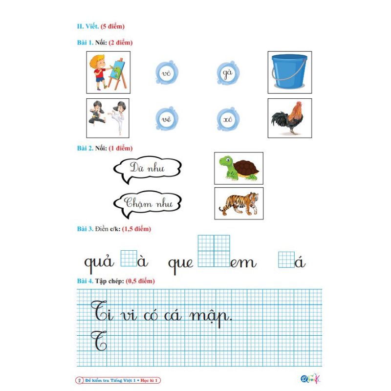 Sách - Đề Kiểm Tra Toán Và Tiếng Việt Lớp 1 - Cánh Diều - Học Kỳ 1