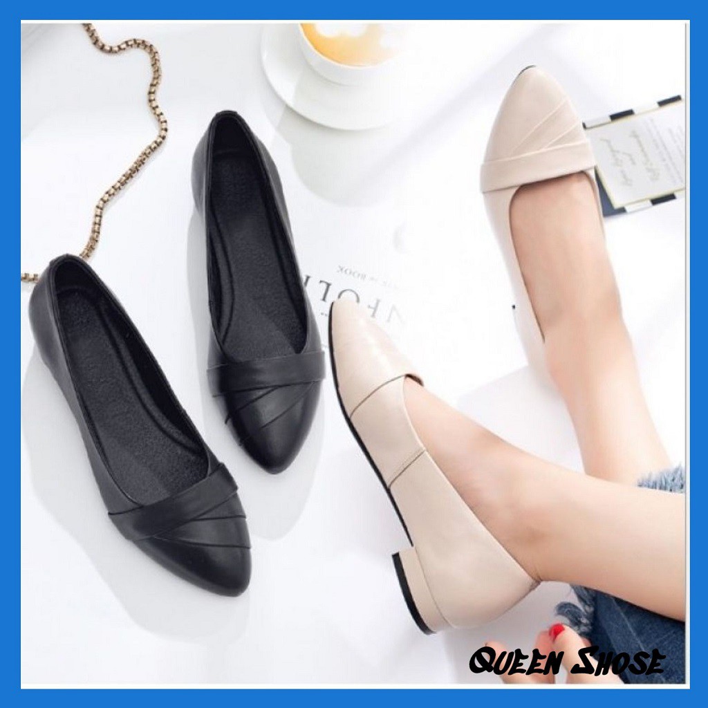 Giày cao gót công sở nữ cao cấp Hàng VNXK chất da lỳ siêu mềm đế 2 phân